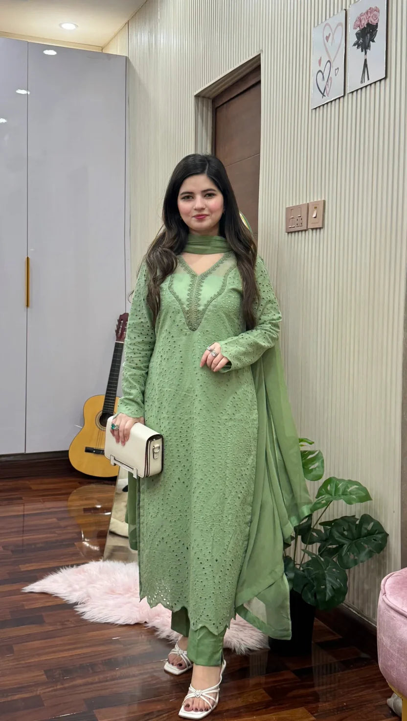 Elegant Mint Elan Suit