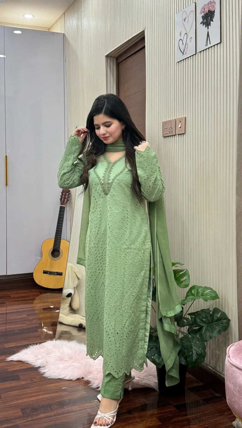 Elegant Mint Elan Suit