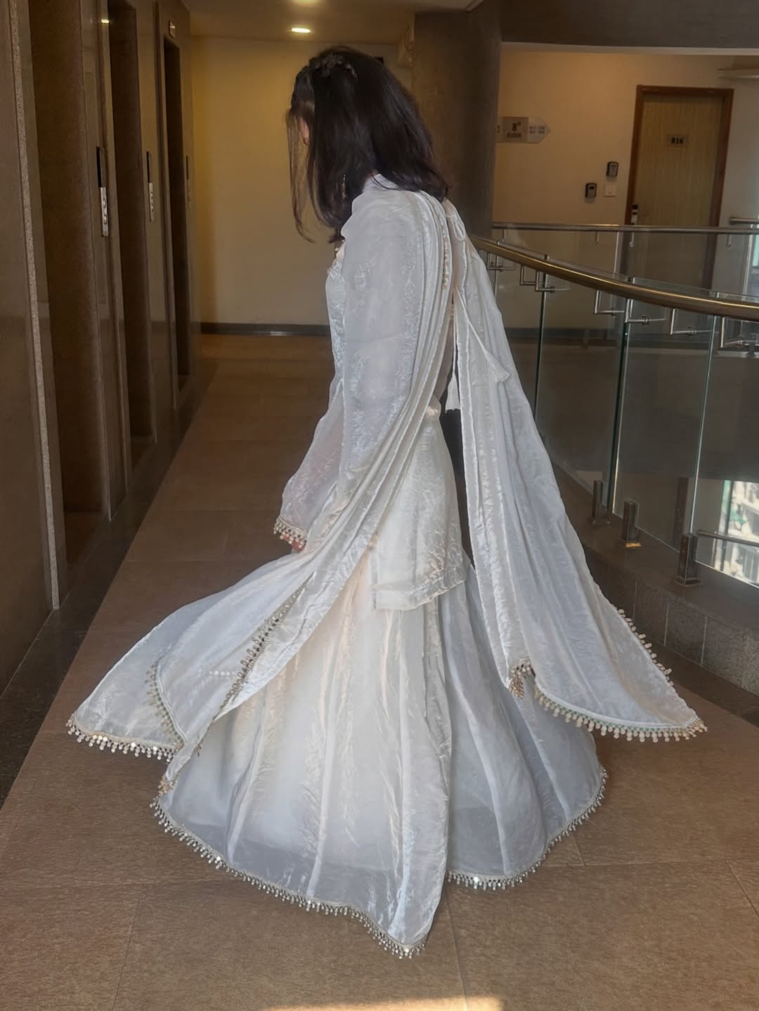 Women Floral Embroidered Kurta with Sharara