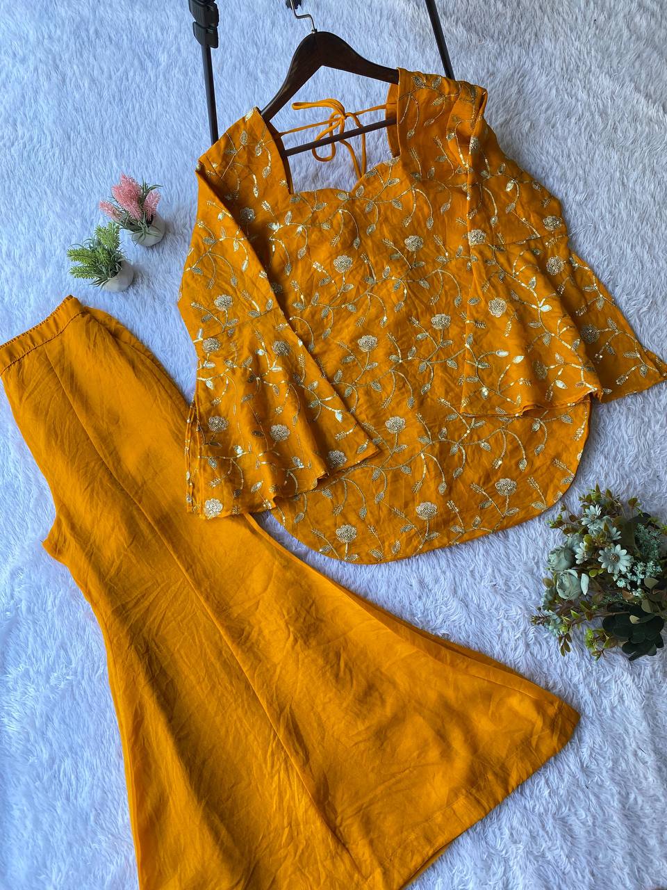 DESIGNER SEQUENCE EMBROIDERY WORK SUIT